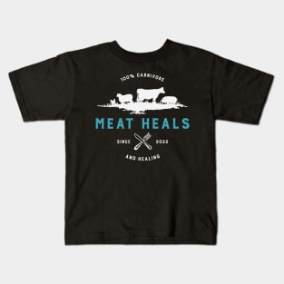 100% Carnivore and Healing Since 2022 Kids T-Shirt